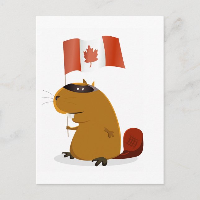 Postal Beaver del Día de Canadá (Anverso)
