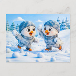 Postal Beaver Ice Bathing in a Striped Swimsuit