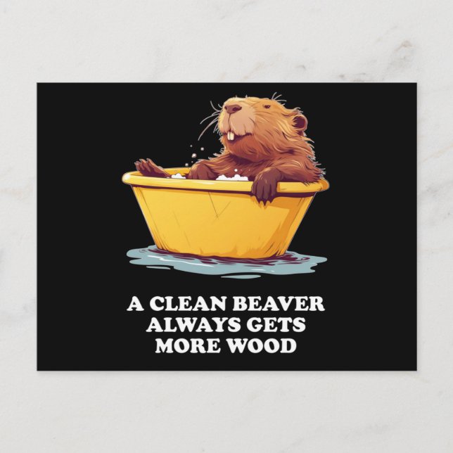 Postal Beaver Lover Bath (Anverso)