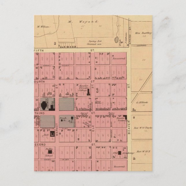 Postal Beaver, Pennsylvania (Anverso)