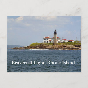 Postal Beavertail Light, Rhode Island Postcard