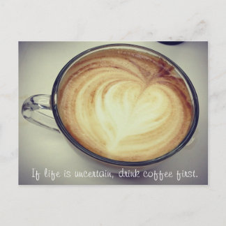 Postal Beba café primero