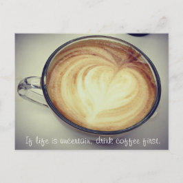 Postal Beba café primero