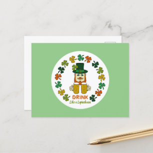 Postal Beba como un Leprechaun
