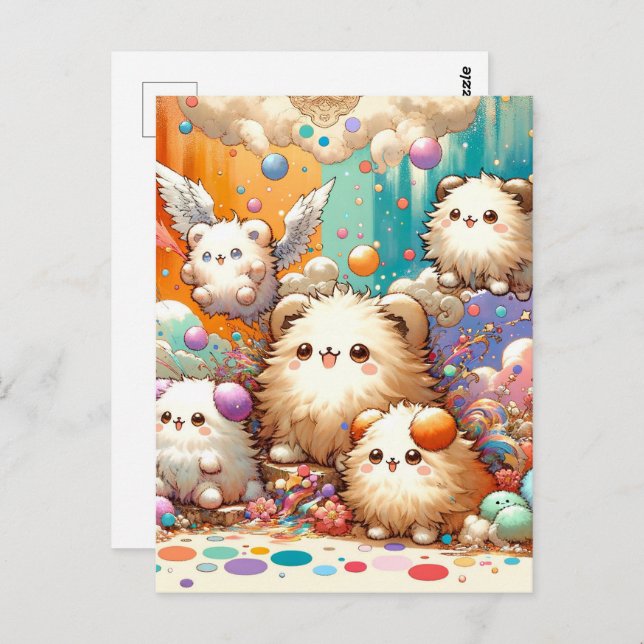 Postal Bebé, ardilla linda animal, posta (Anverso / Reverso)