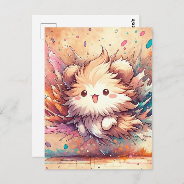 Postal Bebé, ardilla linda animal, posta (Anverso / Reverso)