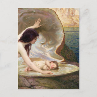 Postal Bebé de agua - Herbert James Draper