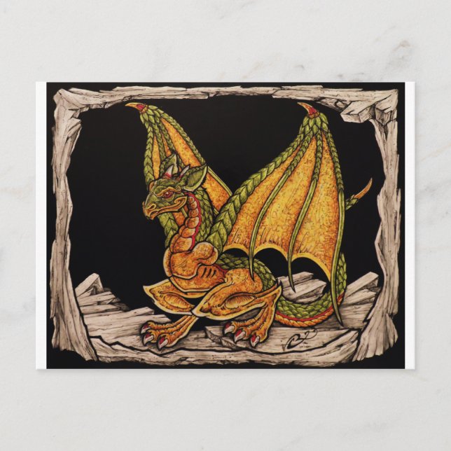 Postal Bebé Dragon (Anverso)