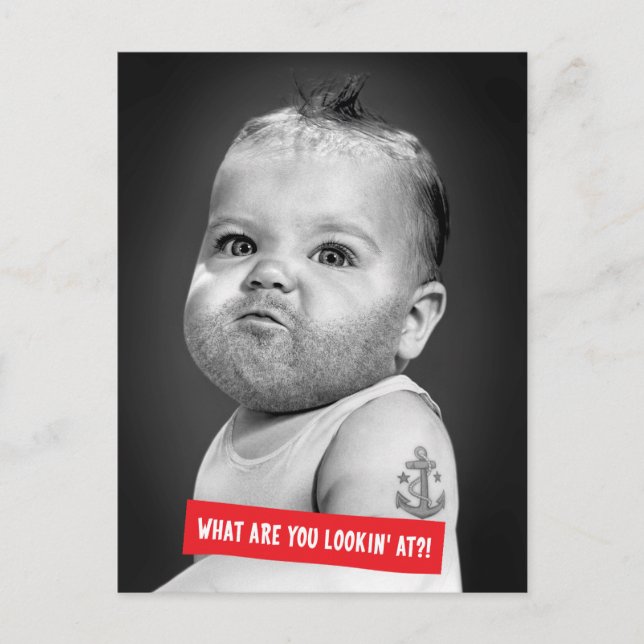 Postal Bebé duro (Anverso)