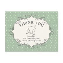 Bebé Elefante Adorable | Agradecimiento por Baby S