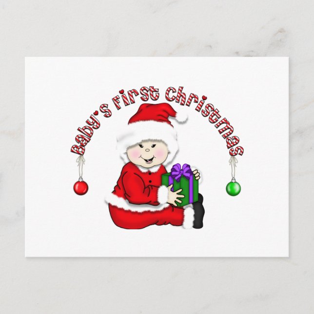 Postal Bebé Elf - camisetas y regalos asiáticos (Anverso)