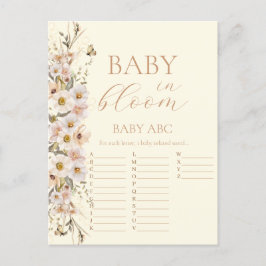 Postal Bebé En Bloom Boho Juego De Baby Shower Neutral