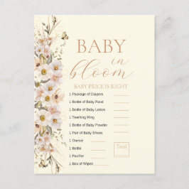 Postal Bebé En Bloom Boho Juego De Baby Shower Neutral
