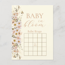 Postal Bebé En Bloom Boho Juego De Baby Shower Neutral