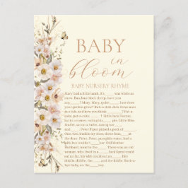 Postal Bebé En Bloom Boho Juego De Baby Shower Neutral