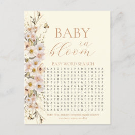 Postal Bebé En Bloom Boho Juego De Baby Shower Neutral