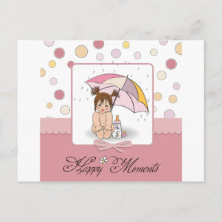 Postal bebé feliz