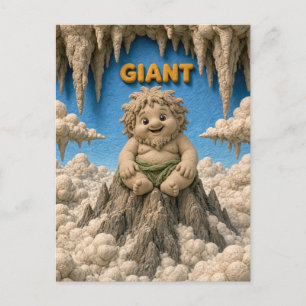Postal Bebé Gigante Adorable, Mitológico
