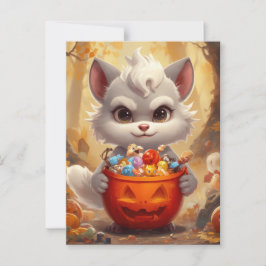 Postal Bebé Holiday Wolf