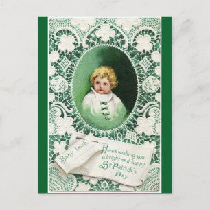 Postal Bebé irlandés cutáneo