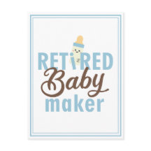 Bebé jubilado Maker Funny Vasectomía Moderno Cute 