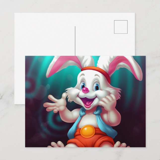 Postal BéBé Lapin (Anverso / Reverso)