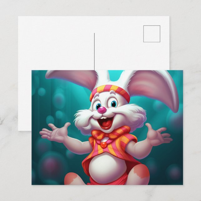 Postal BéBé Lapin (Anverso / Reverso)