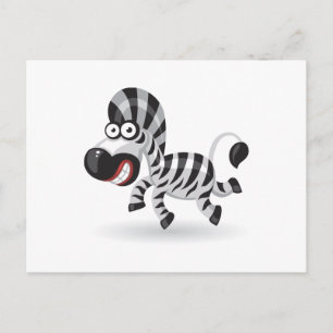 Postal bebé personalizado Zebra