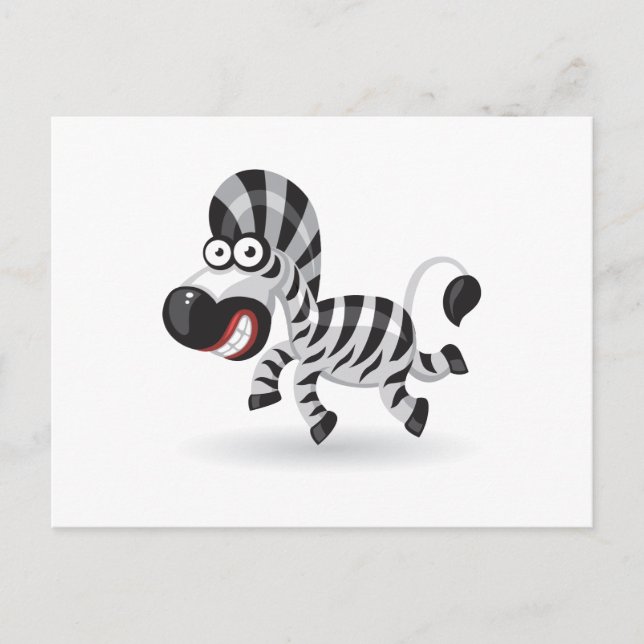 Postal bebé personalizado Zebra (Anverso)