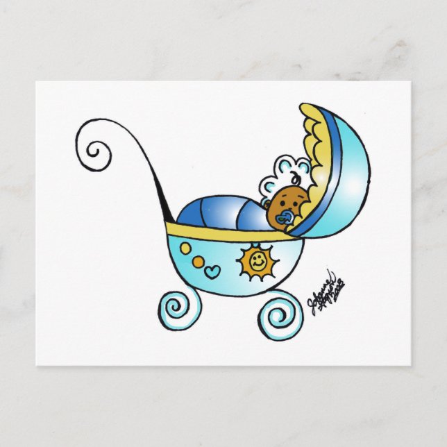 Postal bebé recién nacido (Anverso)