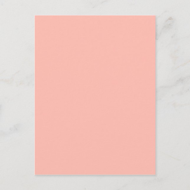 Postal Bebé rosa pálido rosa rosado Pastel Cosas de Novia (Anverso)