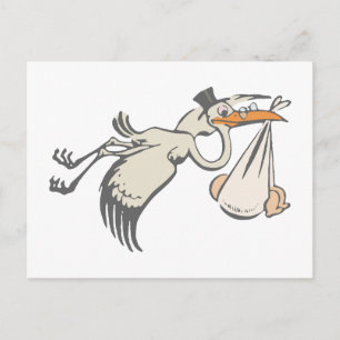 Postal Bebé Storch Klapperstorch