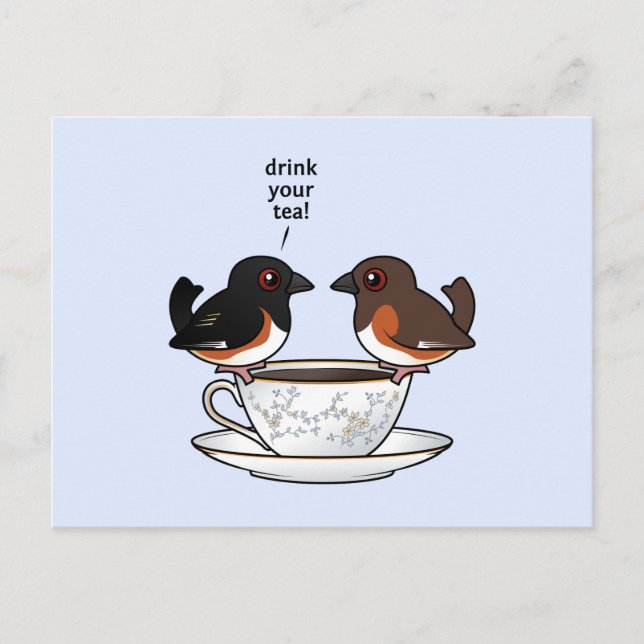 Postal ¡Bebe Tu Té! (Anverso)