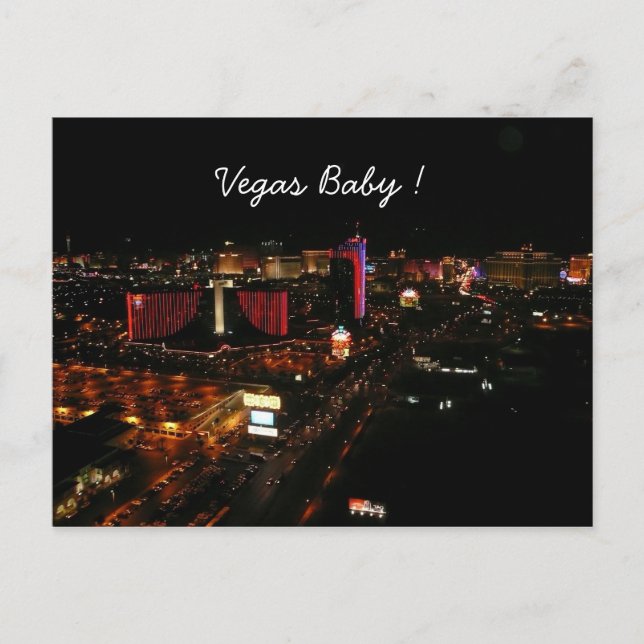 Postal ¡Bebé vegas! (Anverso)