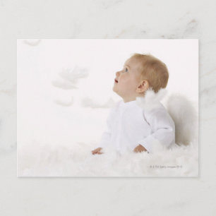 Postal Bebé vestido de ángel