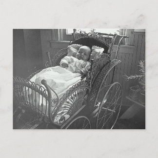 Postal Bebé y Stroller de cosecha de vintage