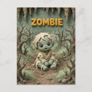 Postal Bebé Zombie Adorable, Mítico