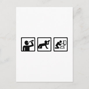 Postal Beber alcohol puke