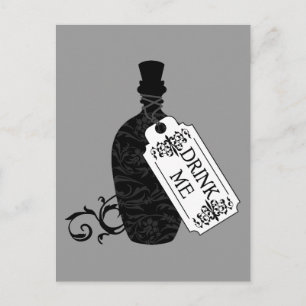 Postal Beber la botella