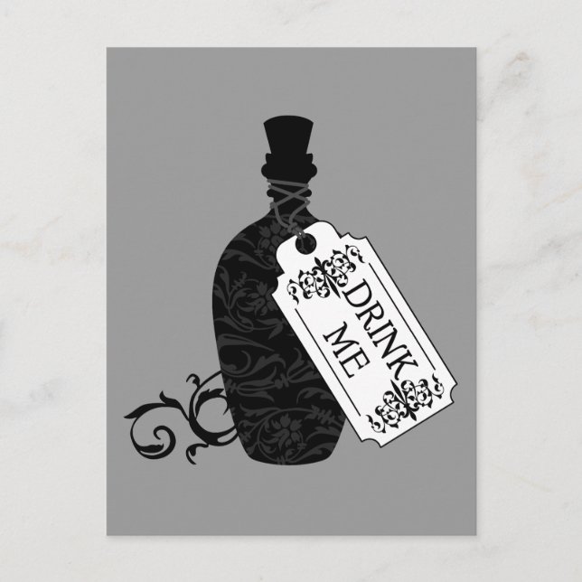 Postal Beber la botella (Anverso)