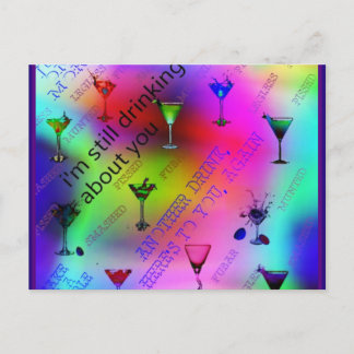 Postal Beber sobre ti