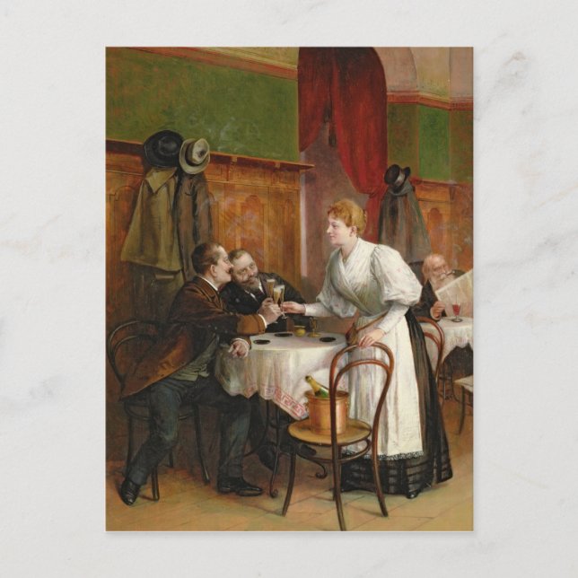 Postal Beber su salud (Anverso)