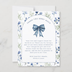 Postal Beberry Blueberry Berry Sweet Baby Gracias Postcar