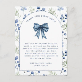 Postal Beberry Blueberry Berry Sweet Baby Gracias Postcar