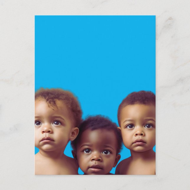 Postal Bebés de regalo de papel de envolver para Baby Sho (Anverso)