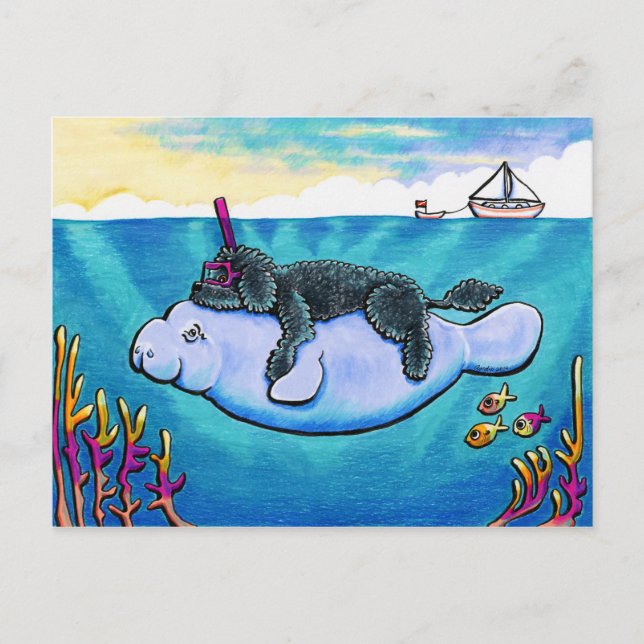 Postal Bebés del agua (Anverso)