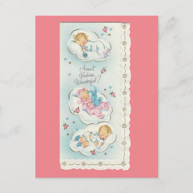 Postal "Bebés maravillosos" (Anverso)