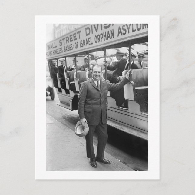 Postal Bebés sin hogar de Israel, años 20 (Anverso)