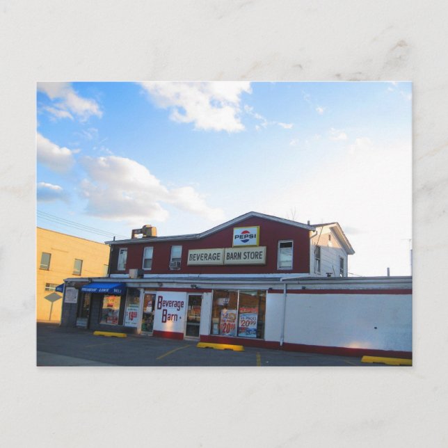 Postal Bebida Barn en la Avenida Willis (Anverso)