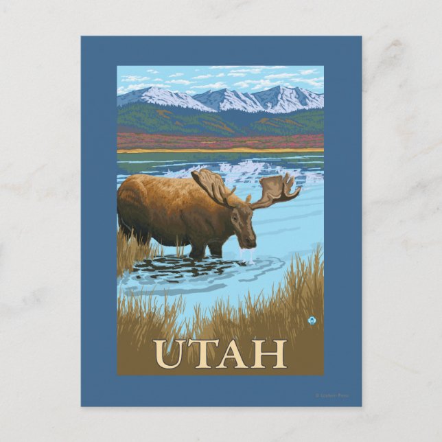 Postal Bebida de MooseUtah (Anverso)